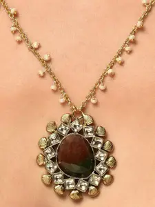 JAYPORE Silver Gold-Plated Necklace