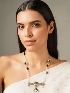 JAYPORE Artificial Beads Studded Necklace