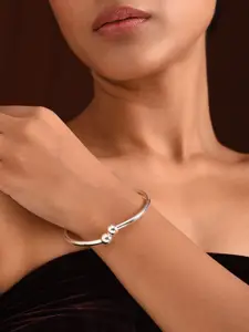 JAYPORE Silver Kada Bangle
