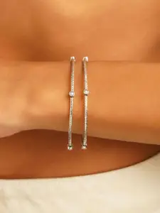 JAYPORE Set Of 2 Textured Bangles