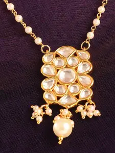 JAYPORE Kundan Studded Necklace