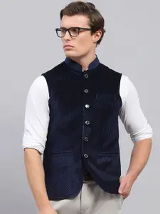 Monte Carlo Men Woven Design Nehru Jackets