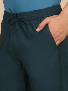 Sweet Dreams Men Cotton Mid-Rise Straight Lounge Pants