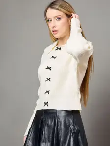 KASMA Women Striped Woollen Pullover