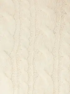 Koton Women Cable Knit Striped Crop Pullover Sweaters