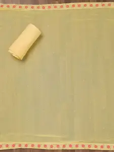 Koskii Floral Embroidered Stone Work & Thread Work Georgette Unstitched Dress Material