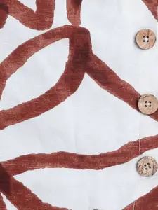 taffykids Girls Abstract Printed Shoulder Straps Top With Skirt