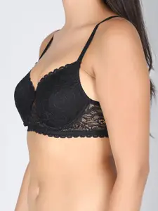 StyFun Women Pack of 2 Floral Cotton Full Coverage Underwired Lightly Padded Bra