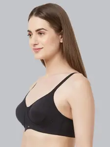 Soie Women Cotton All Day Comfort Full Coverage Non-Wired Non Padded T-shirt Bra