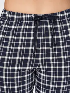 Dreamz by Pantaloons Women Checked Pure Cotton Lounge Pant