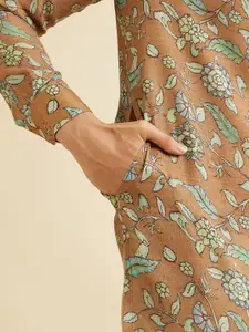 Manyavar Men Floral Printed Kurta