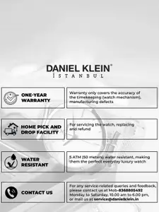 Daniel Klein Women Embellished Dial & Bracelet Style Straps Analogue Watch DK11903-6_OR