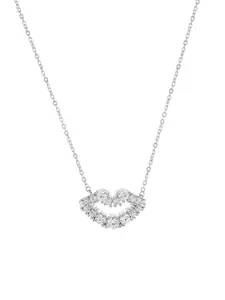 Isharya Brass Rhodium-Plated Necklace
