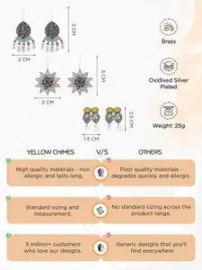 Yellow Chimes Contemporary Drop Earrings