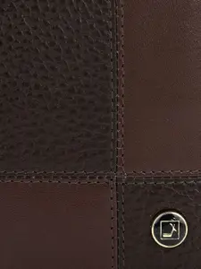 Da Milano Men Textured Leather Two Fold Wallet
