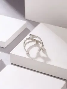 Yellow Chimes Rhodium-Plated Finger Ring