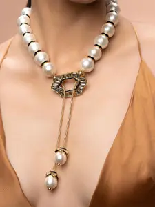 Isharya Brass Gold-Plated Choker Necklace