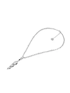 Isharya Brass Rhodium-Plated Layered Necklace