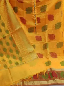 Maroosh Floral Woven Design Unstitched Dress Material