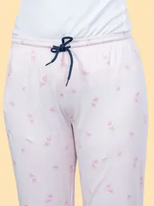 Kryptic Printed Mid-Rise Straight Lounge Pant