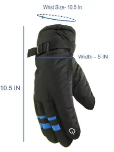 Alexvyan Men Patterned Snow & Wind Proof Soft  Winter Gloves