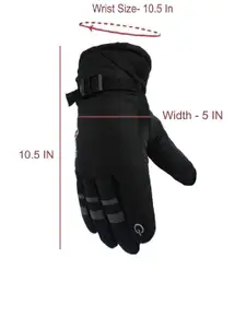 Alexvyan Men Patterned Winter Wind Proof Soft Thermal Gloves