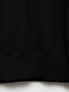 MANGO MAN Pure Wool Mock Collar Pullover Sweater