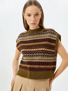 Koton Printed Pullover Sweater