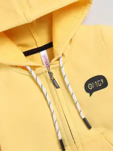 Ginie Girls Hooded Front-Open Sweatshirt