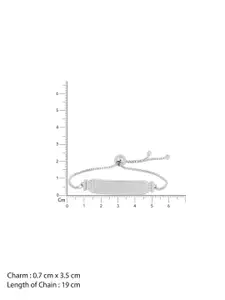 TOUCH925 Silver Cubic Zirconia Charm Bracelet