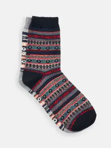 BYFORD by Pantaloons Men Pack Of 2 Patterned Ankle-Length Socks