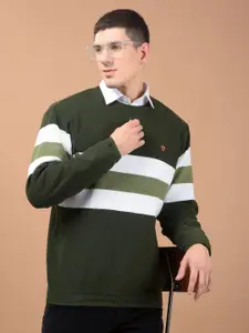 Cantabil Men Striped Long Sleeves Pullover Sweater