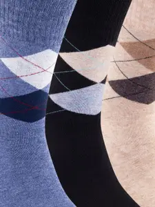 Supersox Men Pack Of 3 Calf Length Socks