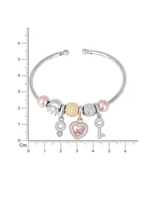 TOUCH925 Silver Plated Cuff Bracelet