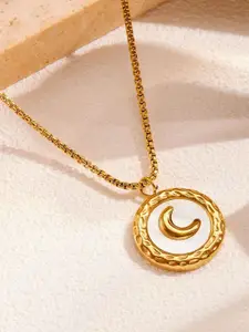 MYKI Gold-Plated Circular Pendants with Chains