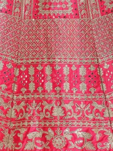 Rujave Embroidered Sequinned Semi-Stitched Lehenga & Unstitched Blouse With Dupatta