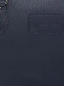 OLIVE MIST Unisex Textured Leather Laptop Bag