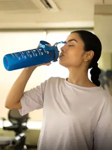 BOLDFIT MI BPA-free Motivational Water Bottle 1L