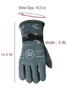 Alexvyan Men Patterned Winter Gloves