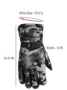 Alexvyan Men Patterned Winter Gloves