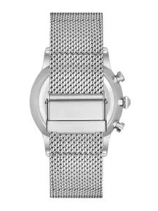 Ferro Men Brass Dial & Stainless Steel Bracelet Style Straps Analogue Chronograph Watch FM11188C-A2