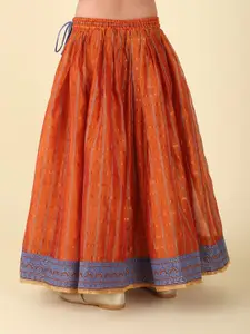 Fabindia Girls Ready to Wear Lehenga & Blouse With Dupatta