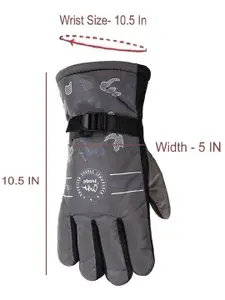 Alexvyan Men Patterned Winter Gloves
