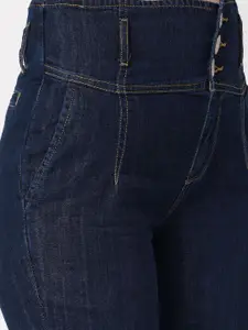 Kraus Jeans Women Mom Fit High-Rise Light Fade Cotton Jeans