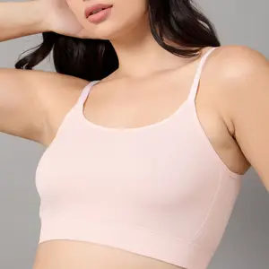 DressBerry Women Everyday Seamless Medium Coverage Rapid-Dry Bra