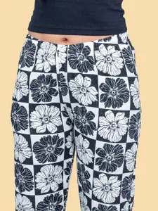 Kryptic Floral Printed Pure Cotton Lounge Pants
