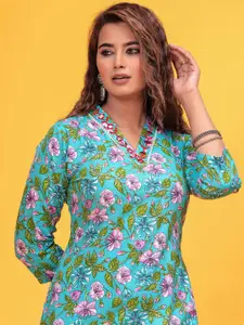 DIZON Women's Printed Straight Kurtas