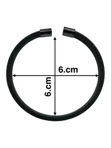 ZIVOM Men Rhodium-Plated Cuff Bracelet