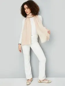 max Women Tasselled Border Scarf