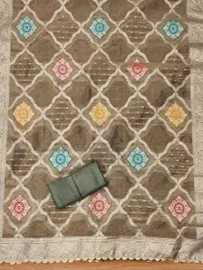 KIMISHA Embellished Unstitched Dress Material